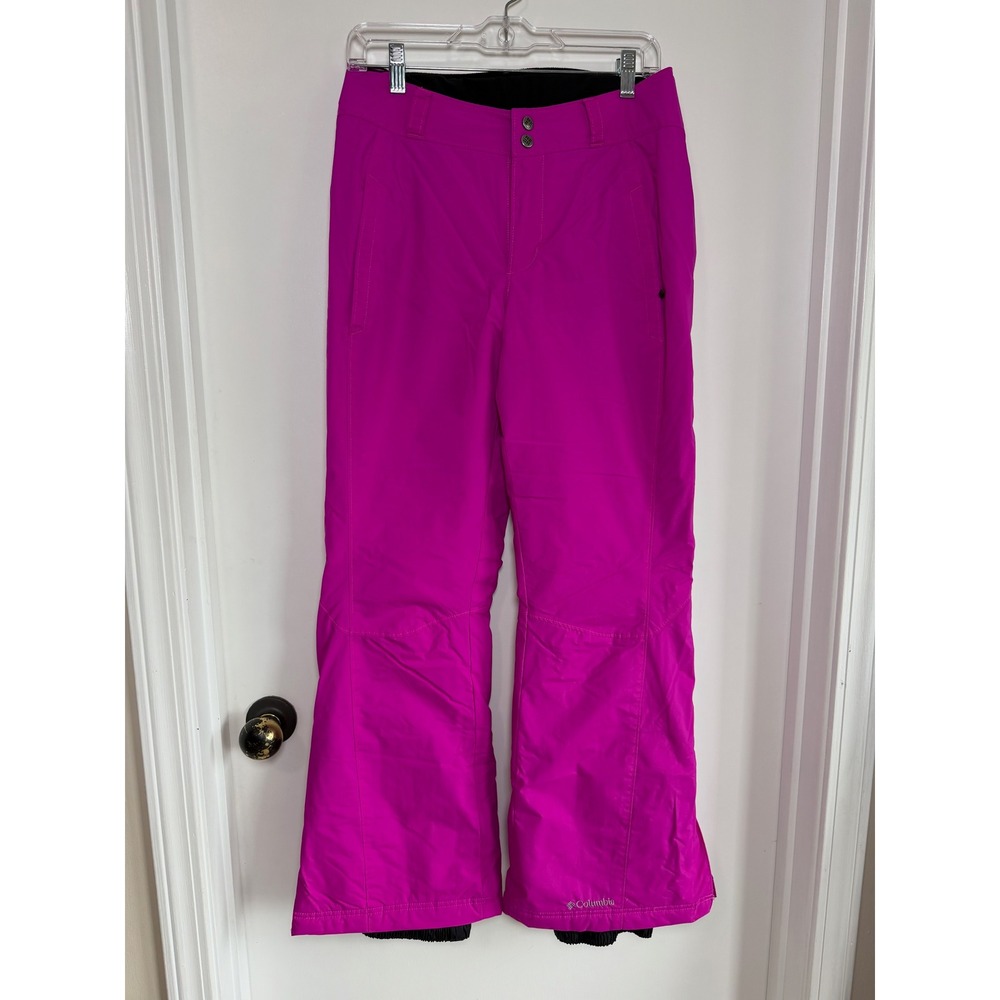 Columbia Womens Magenta Pink Insulated Snow Pants Size S Regular Ski Snowboard